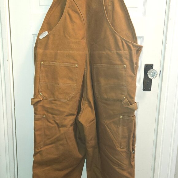 Vintage Carhartt Men's Bib Overalls, Size 42-30 - Brown R41-BRN - Picture 5 of 13